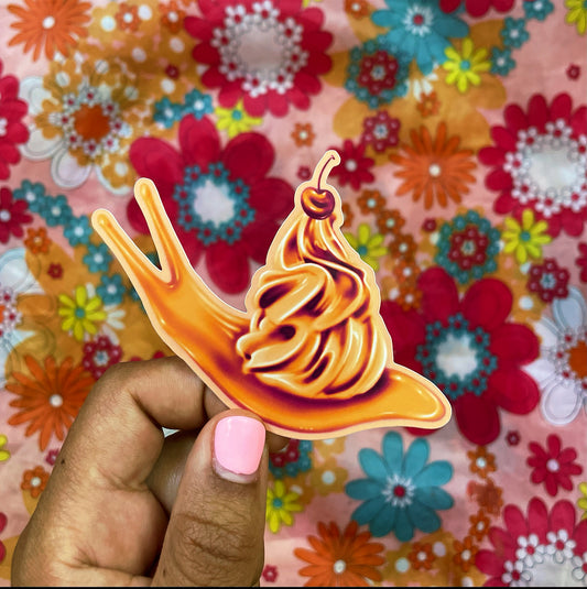 ice cream snail sticker